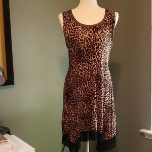 Cupio Sleeveless Leopard Print Dress